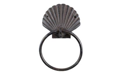 Cast Iron Seashell Towel Holder 8.5