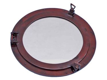 Deluxe Class Antique Copper Porthole Window 24