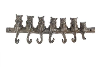 Cast Iron Cat Wall Hooks 13