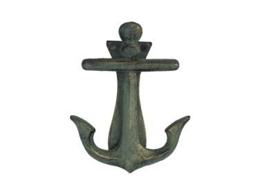 Antique Bronze Cast Iron Decorative Anchor Door Knocker 6"