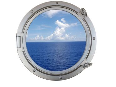 Silver Decorative Ship Porthole Window 24