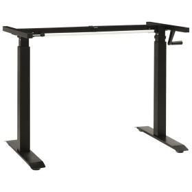 Stand Up Desk Frame Black Powder-coated carbon steel