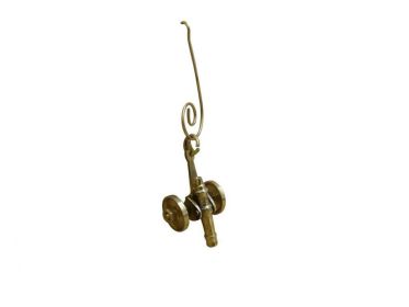 Solid Brass Cannon Christmas Ornament 4