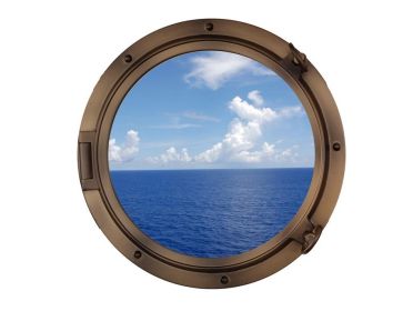 Bronzed Decorative Ship Porthole Window 24