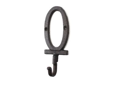 Cast Iron Letter O Alphabet Wall Hook 6