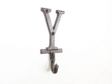 Cast Iron Letter Y Alphabet Wall Hook 6