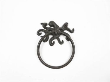 Cast Iron Octopus Towel Holder 6