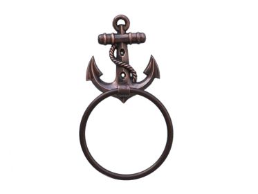 Antique Copper Anchor Towel Holder 9
